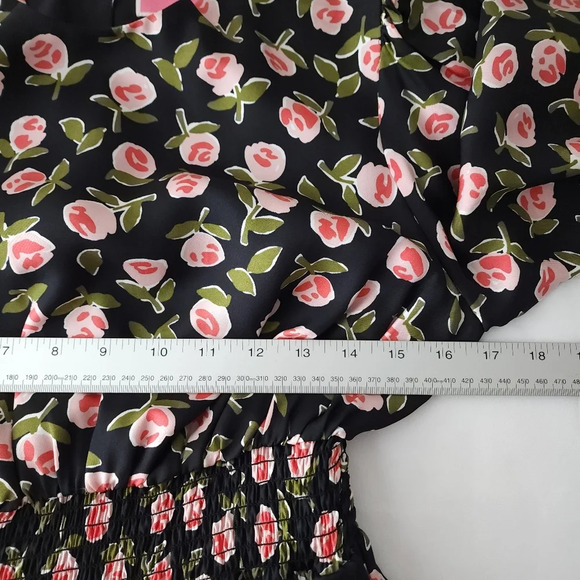 Kate Spade Ditsy Roses Flirt Smocked Dress - Picture 7 of 10